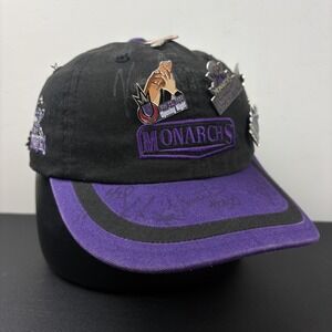 Vintage 90s Sacramento Monarchs WNBA Autographed Hat Pins Signed Strapback Cap